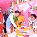 मुख्यमंत्री धामी नगाण गांव में आयोजित श्रीमद्भागवत कथा में हुए सम्मिलित